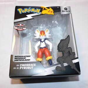Pokemon Select Trainer Team Cinderace Articulated Pikachu NEW